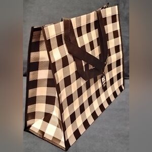 Black and White Checkered Tote Bag